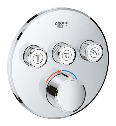 GROHE GROHTHERM SMARTCONTROL podomítková termostatická baterie, pro 3 spotřebiče, Water Saving, chrom 29146000 Obrázek - Hlavní obrázek