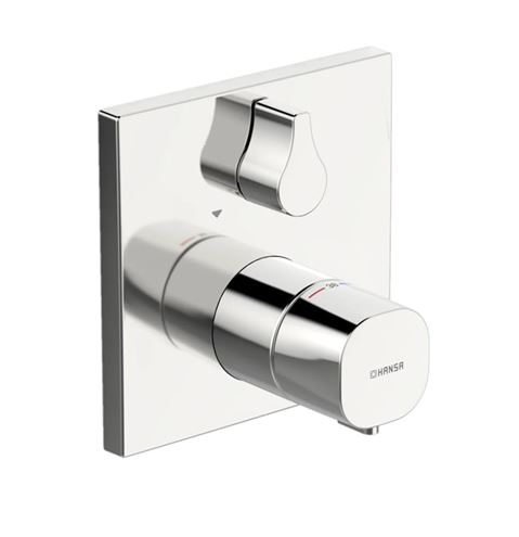 HANSA sprchový set s termostatickou podomítkovou baterií, horní sprcha, ruční sprcha se 3 proudy, hadice, držák, chrom 89950000 Obrázek - fotka