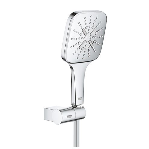 GROHE RAINSHOWER SMARTACTIVE 130 CUBE sprchová souprava 3-dílná, ruční sprcha 130x130 mm, 3 proudy, hadice, držák, Water Saving, chrom 26588000 Obrázek - Hlavní obrázek