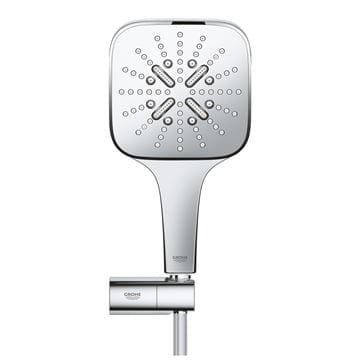 GROHE RAINSHOWER SMARTACTIVE 130 CUBE sprchová souprava 3-dílná, ruční sprcha 130x130 mm, 3 proudy, hadice, držák, Water Saving, chrom 26588000 Obrázek - fotka
