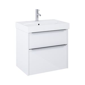 JIKA PURE skříňka s umyvadlem 60x44x54 cm, 2 zásuvky, lesklá bílá