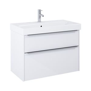 JIKA PURE skříňka s umyvadlem 80x44x54 cm, 2 zásuvky, lesklá bílá