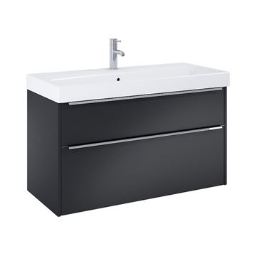JIKA PURE skříňka s umyvadlem 100x41,8x54 cm, 2 zásuvky, matná černá