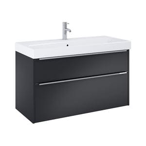 JIKA PURE skříňka s umyvadlem 100x41,8x54 cm, 2 zásuvky, matná černá