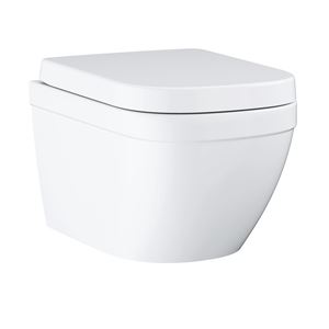 GROHE EURO CERAMIC závěsné WC se SoftClose sedátkem, Rimless, Triple Vortex splachování, alpská bílá