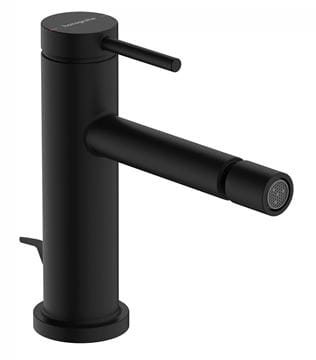HANSGROHE TECTURIS S bidetová stojánková baterie, s odtokovou soupravou, matná černá