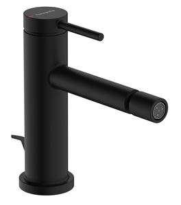 HANSGROHE TECTURIS S bidetová stojánková baterie, s odtokovou soupravou, matná černá