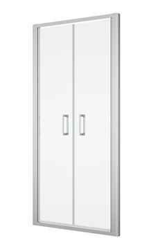 RONAL TOP-LINE TOPP2 sprchové dveře 100x190 cm, lítací, aluchrom/čiré sklo