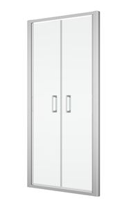 RONAL TOP-LINE TOPP2 sprchové dveře 100x190 cm, lítací, aluchrom/čiré sklo