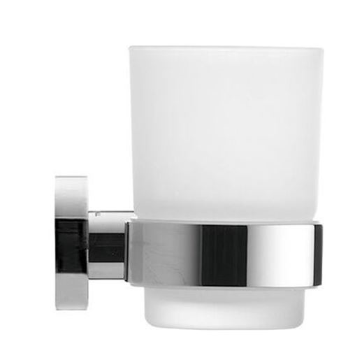 DURAVIT D-CODE nástěnný pohárek, sklo, chrom 0099201000 Obrázek - fotka