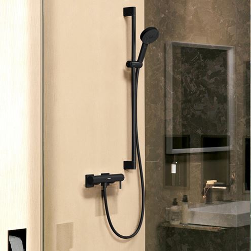 HANSGROHE TECTURIS E nástěnná sprchová baterie, matná černá 73620670 Obrázek - fotka