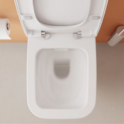 VITRA INTEGRA SQUARE závěsné WC, Rim-ex splachování, VitrAhygiene 7082B003-0075 Obrázek - fotka