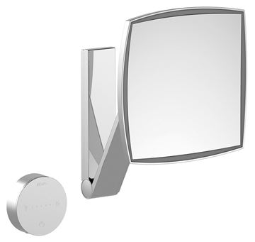KEUCO ILOOK_MOVE kosmetické zrcátko 200x200 mm, zvětšovací, s osvětlením, chrom