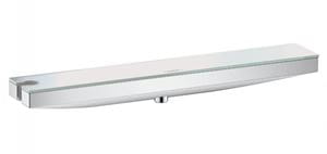 HANSGROHE RAINFINITY nástěnná přípojka hadice Porter 500 s poličkou a držákem sprchy vlevo, chrom/sklo