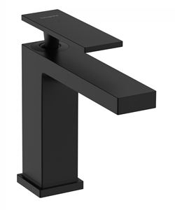 HANSGROHE TECTURIS E umyvadlová stojánková baterie, s odtokovou soupravou, CoolStart, EcoSmart+, matná černá