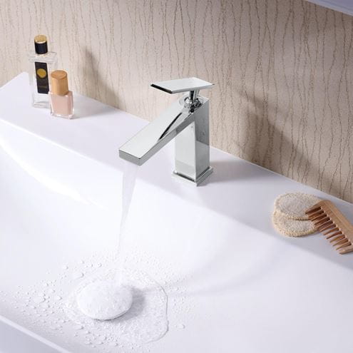 HANSGROHE TECTURIS E umyvadlová stojánková baterie, s odtokovou soupravou, CoolStart, EcoSmart+, chrom 73014000 Obrázek - fotka