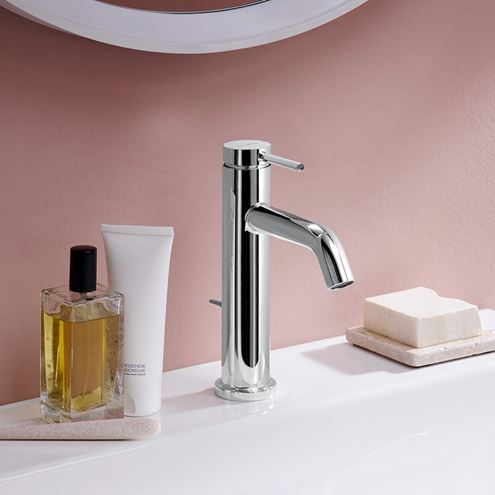 HANSGROHE TECTURIS S umyvadlová stojánková baterie, s odtokovou soupravou, EcoSmart+, chrom 73310000 Obrázek - fotka