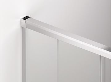 RONAL CADURA CAS2G sprchové dveře 120x200 cm, posuvné, bílá/sklo čiré CAS2G 120 09 07 Obrázek - fotka