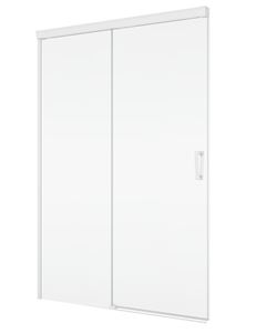 RONAL CADURA CAS2G sprchové dveře 120x200 cm, posuvné, bílá/sklo čiré