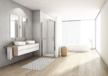 RONAL DIVERA D22T1 sprchové dveře 70x200 cm, lítací, aluchrom/čiré sklo D22T1 070 50 07 Obrázek - fotka