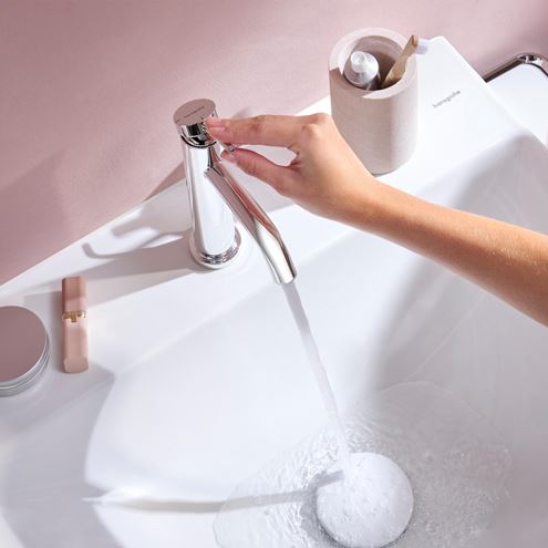 HANSGROHE TECTURIS S umyvadlová stojánková baterie, EcoSmart+, chrom 73311000 Obrázek - fotka