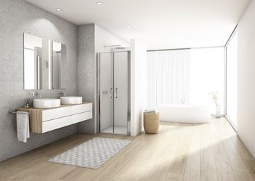 RONAL DIVERA D22T2 sprchové dveře 120x200 cm, lítací, aluchrom/čiré sklo D22T2 120 50 07 Obrázek - fotka