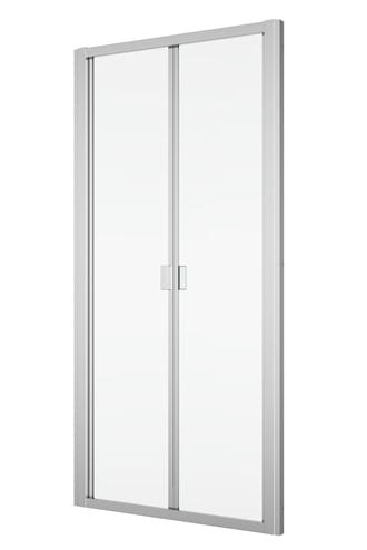 RONAL DIVERA D22K sprchové dveře 80x200 cm, zalamovací, aluchromm/čiré sklo Aquaperle D22K 080 50 07 Obrázek - Hlavní obrázek