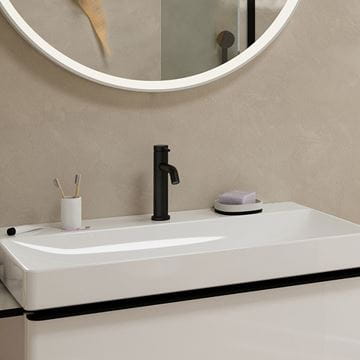 HANSGROHE TECTURIS S umyvadlová stojánková baterie, EcoSmart+, matná černá 73311670 Obrázek - fotka