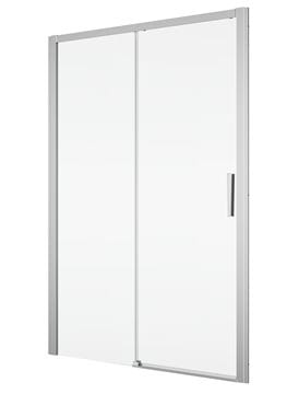RONAL DIVERA D22S2B sprchové dveře 140x200 cm, posuvné, aluchrom/čiré sklo