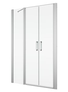 RONAL DIVERA D22T32 sprchové dveře 150x200 cm, vstup 804 mm, lítací, aluchrom/čiré sklo