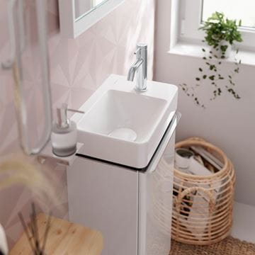 HANSGROHE TECTURIS S umyvadlová stojánková baterie, s odtokovou soupravou, CoolStart, EcoSmart+, chrom 73302000 Obrázek - fotka