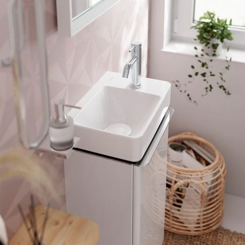 HANSGROHE TECTURIS S umyvadlová stojánková baterie, s odtokovou soupravou, CoolStart, EcoSmart+, chrom 73302000 Obrázek - fotka