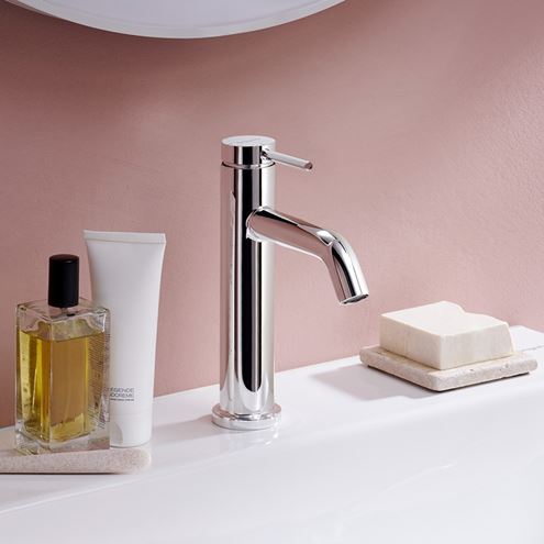 HANSGROHE TECTURIS S umyvadlová stojánková baterie, CoolStart, EcoSmart+, chrom 73312000 Obrázek - fotka