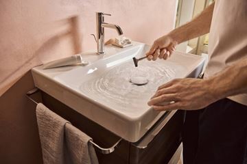 HANSGROHE TECTURIS S umyvadlová stojánková baterie, s odtokovou soupravou, CoolStart, EcoSmart+, chrom 73314000 Obrázek - fotka