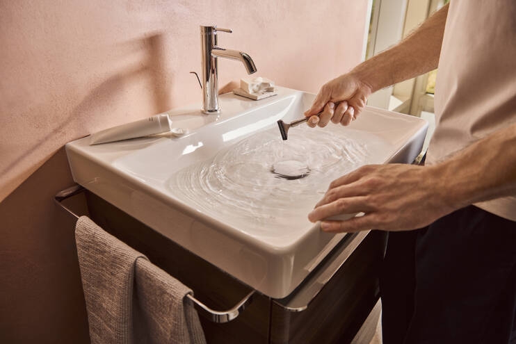 HANSGROHE TECTURIS S umyvadlová stojánková baterie, s odtokovou soupravou, CoolStart, EcoSmart+, chrom 73314000 Obrázek - fotka