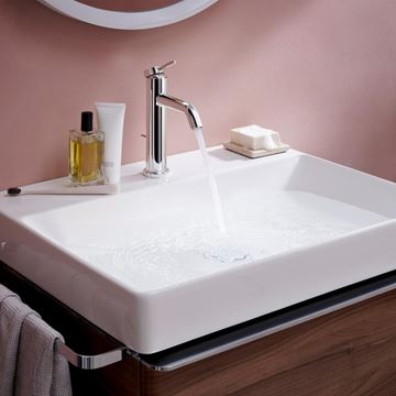 HANSGROHE TECTURIS S umyvadlová stojánková baterie, s odtokovou soupravou, CoolStart, EcoSmart+, chrom 73314000 Obrázek - fotka