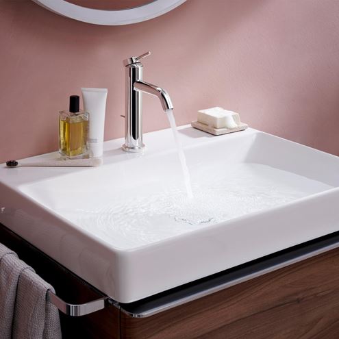 HANSGROHE TECTURIS S umyvadlová stojánková baterie, s odtokovou soupravou, CoolStart, EcoSmart+, chrom 73314000 Obrázek - fotka