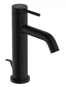 HANSGROHE TECTURIS S umyvadlová stojánková baterie, s odtokovou soupravou, CoolStart, EcoSmart+, matná černá