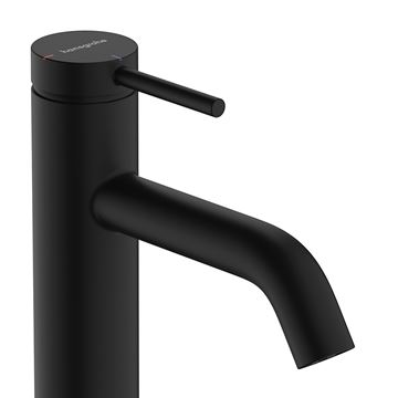 HANSGROHE TECTURIS S umyvadlová stojánková baterie, s odtokovou soupravou, CoolStart, EcoSmart+, matná černá 73314670 Obrázek - fotka