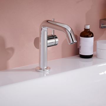 HANSGROHE TECTURIS S 110 Fine umyvadlová stojánková baterie, CoolStart, EcoSmart+, chrom 73321000 Obrázek - fotka