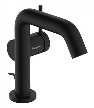 HANSGROHE TECTURIS S 110 Fine umyvadlová stojánková baterie, s odtokovou soupravou, CoolStart, EcoSmart+, matná černá
