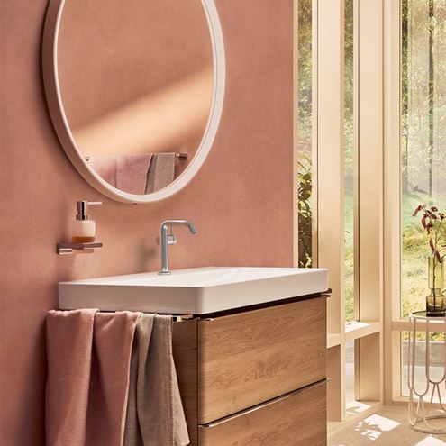 HANSGROHE TECTURIS S 150 Fine umyvadlová stojánková baterie, s odtokovou soupravou, CoolStart, EcoSmart+, chrom 73340000 Obrázek - fotka