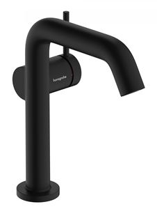 HANSGROHE TECTURIS S 150 Fine umyvadlová stojánková baterie, s odtokovou soupravou, CoolStart, EcoSmart+, matná černá