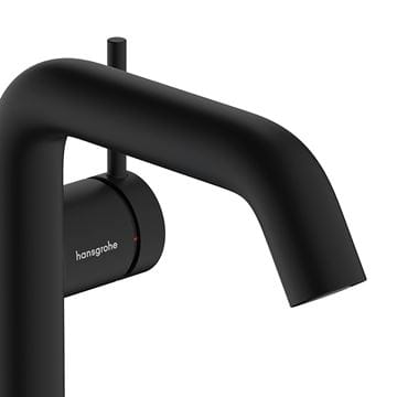 HANSGROHE TECTURIS S 150 Fine umyvadlová stojánková baterie, s odtokovou soupravou, CoolStart, EcoSmart+, matná černá 73340670 Obrázek - fotka
