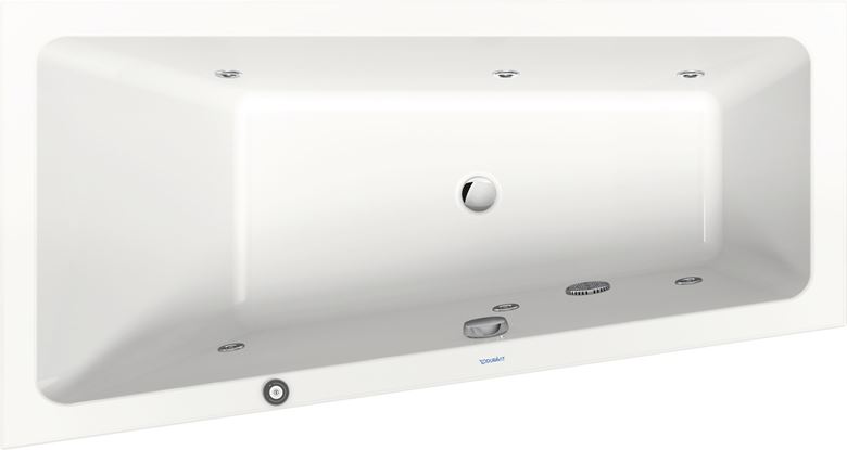 DURAVIT NO.1 rohová vana 150x80 cm, hydromasážní, s nožičkami, akrylát 760504000JP1000 Obrázek - Hlavní obrázek