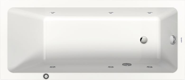 DURAVIT NO.1 vana 160x70 cm, hydromasážní, s nožičkami, akrylát 760488000JP1000 Obrázek - Hlavní obrázek