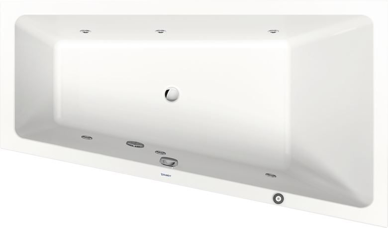 DURAVIT NO.1 rohová vana 170x100 cm, hydromasážní, s nožičkami, akrylát 760509000JP1000 Obrázek - Hlavní obrázek