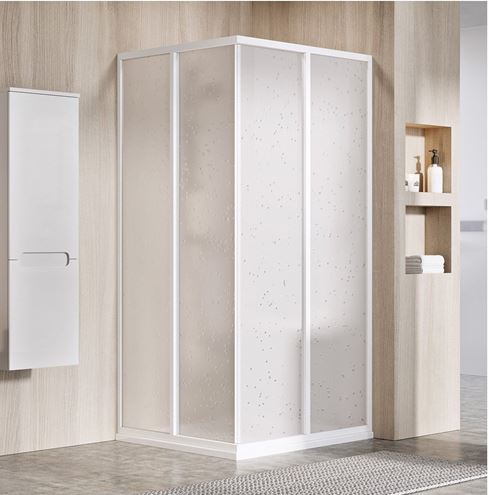 RAVAK SUPERNOVA SRV2-S 80 sprchové dveře 80x195 cm, posuvné, bílá/plast Pearl 14V401O211 Obrázek - fotka
