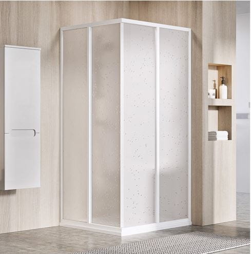 RAVAK SUPERNOVA SRV2-S 90 sprchové dveře 90x195 cm, posuvné, bílá/plast pearl 14V701O211 Obrázek - fotka