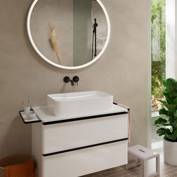 HANSGROHE TECTURIS S umyvadlová podomítková baterie, s odtokovou soupravou, EcoSmart+, matná černá 73350670 Obrázek - fotka